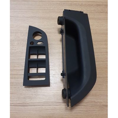 Ручка водійська BMW Е90 Е91 2004-2012 під складання дзеркал у зборі дві частини Чорна