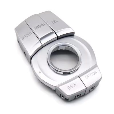 Кнопки на джойстик мультимедіа CIC IDrive BMW F20 F22 F30 F31 F32 F34 F45 F48 F49 Silver 65829381678