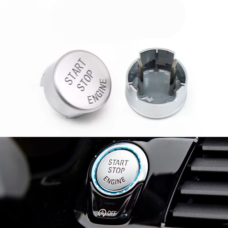 Кнопка START-STOP BMW F01 F02 F07 F10 F15 F16 F30 F31 F32 F48 G01 G02 G11 G12 G30 G31 G20 Silver