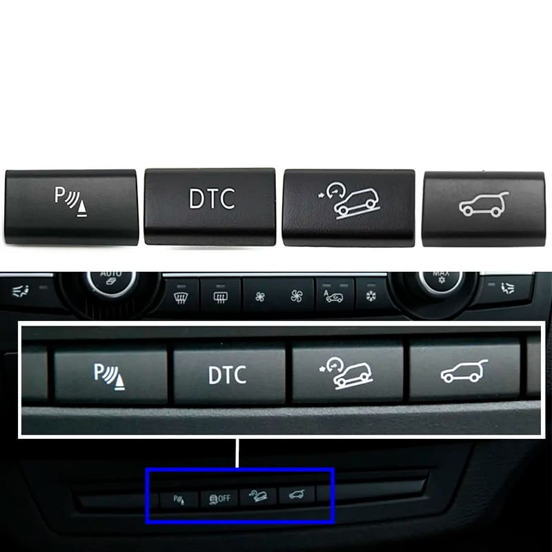 Комплект кнопок центральної консолі BMW X5\E70 X6\E71 (4 кнопки) 61319202038