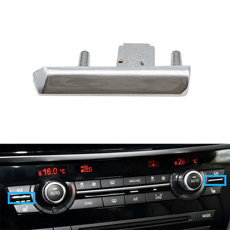 Накладка кнопок панелі клімату хром BMW X5 X6 F15 F16 64119332155