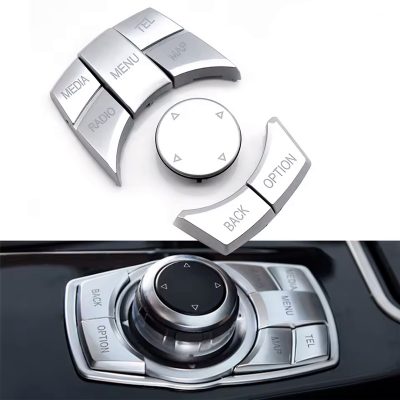 Кнопки джойстика мультимедіа (MEDIA) iDrive CIC BMW F01 F02 F06 F07 F10 F11 F20 X5 F15 X6 F16 X3 F25 X4 F26 F30 F34 F36 F48 Silver 65829267955