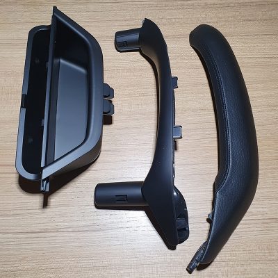 Комплект передніх ручок дверей BMW X3 F25 X4 F26 Чорні (водійська + пасажирська в зборі зі шкірою)