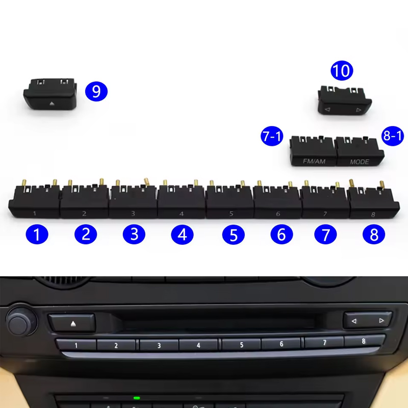 Кнопка CD магнітоли (радіо) BMW X5 X6 E70 E71 E72 65129228176
