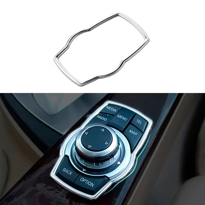 Хромована рамка (накладка) на джойстик CIC IDrive BMW E70 E71 E81 E84 E87 F01 F10 F20 F30 F34 F07 F25 F26 F15 F16