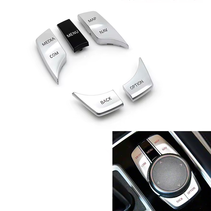Кнопки джойстика мультимедіа iDrive CIC BMW G30 G31 F90 G32 G11 G12 G01 G02 G08 iX3 F97 F98 Хром